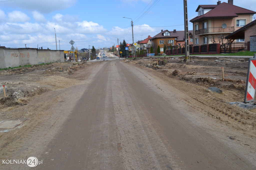 Postępy prac na ulicy Konopnickiej