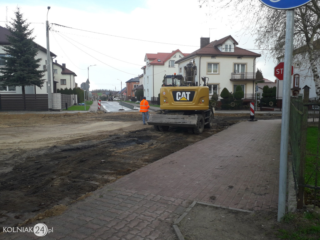 Postępy prac na ulicy Konopnickiej