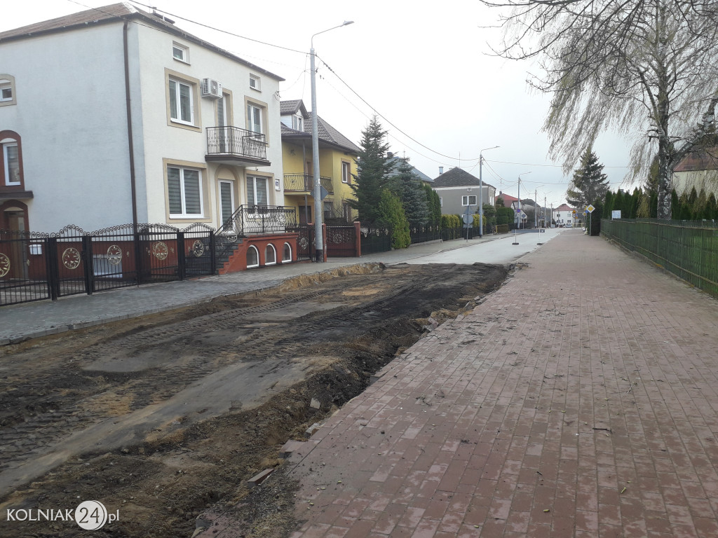 Postępy prac na ulicy Konopnickiej