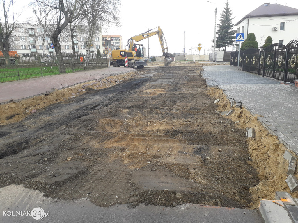 Postępy prac na ulicy Konopnickiej