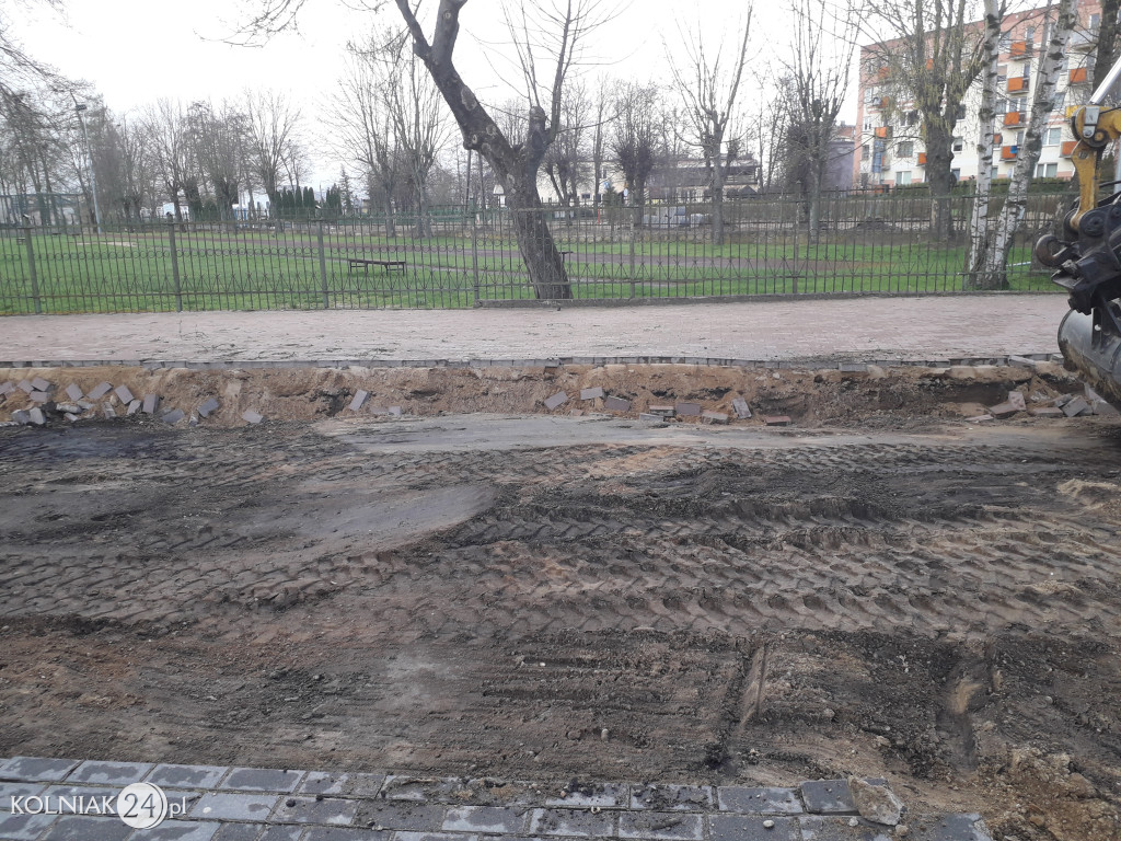 Postępy prac na ulicy Konopnickiej