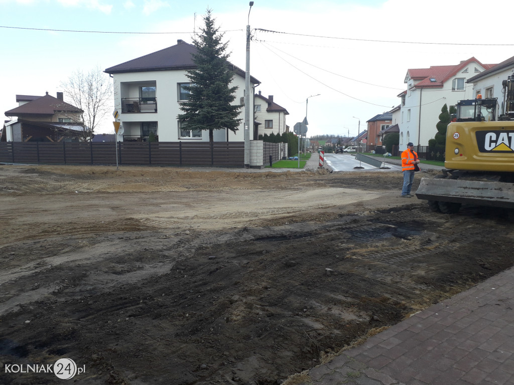 Prace budowlane na ulicy Szkolnej