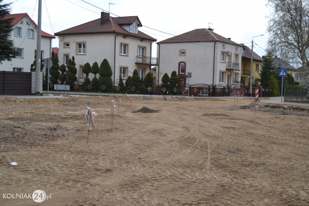 Prace budowlane na ulicy Szkolnej