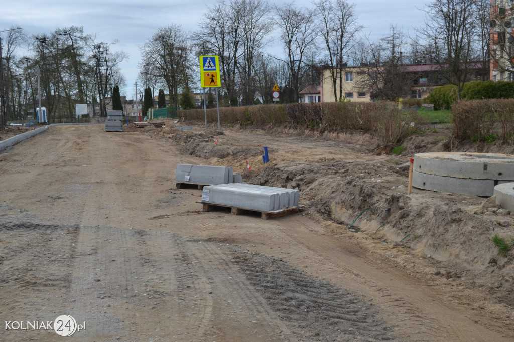 Postępy prac na ulicy Konopnickiej
