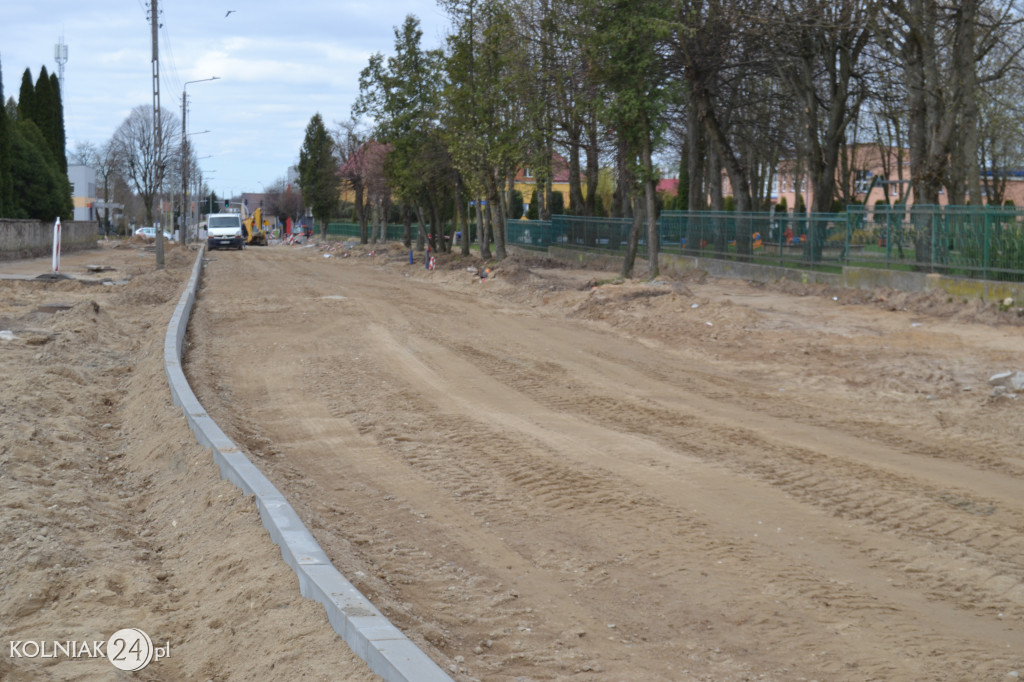 Postępy prac na ulicy Konopnickiej