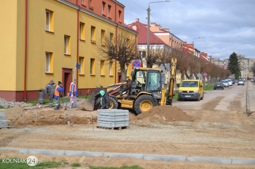 Postępy prac na ulicy Konopnickiej