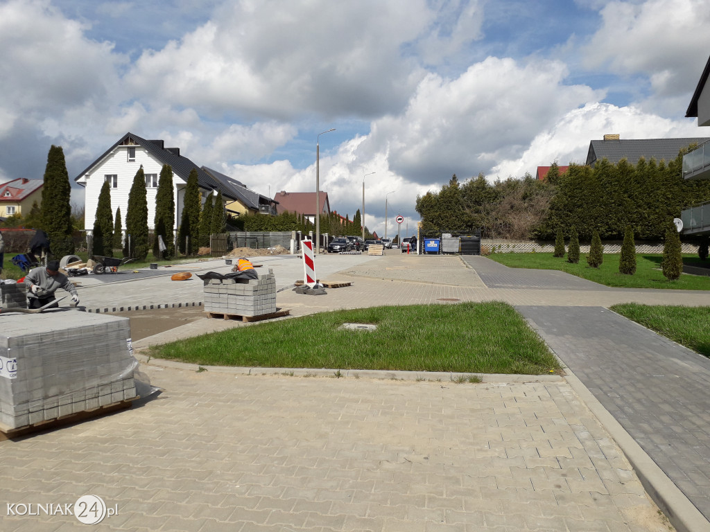 Trwają prace na ulicy Sosnowej w Kolnie