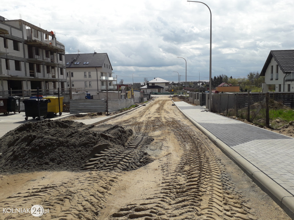 Trwają prace na ulicy Sosnowej w Kolnie