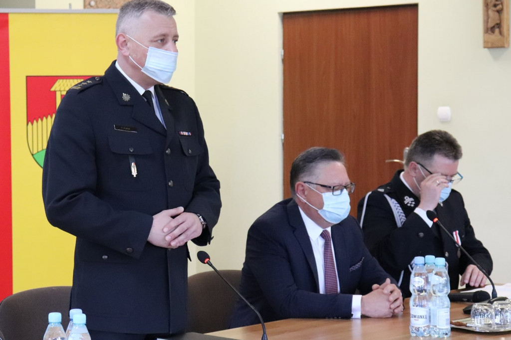 Komendanci PSP i OSP w Czerwonem