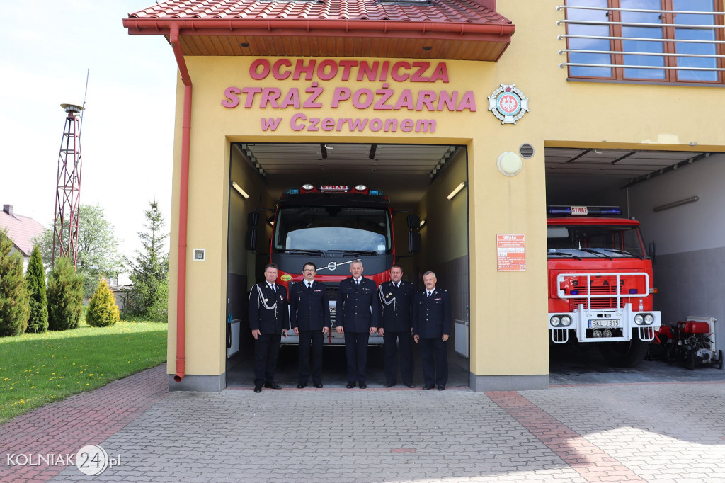 Komendanci PSP i OSP w Czerwonem