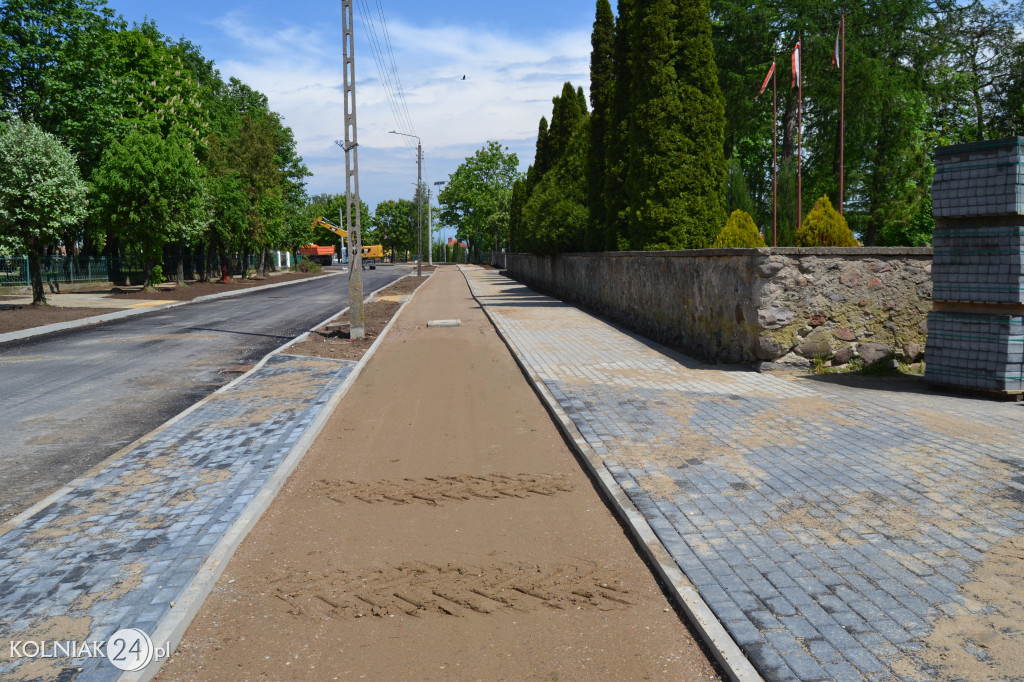 Przejście dla pieszych na ulicy Konopnickiej