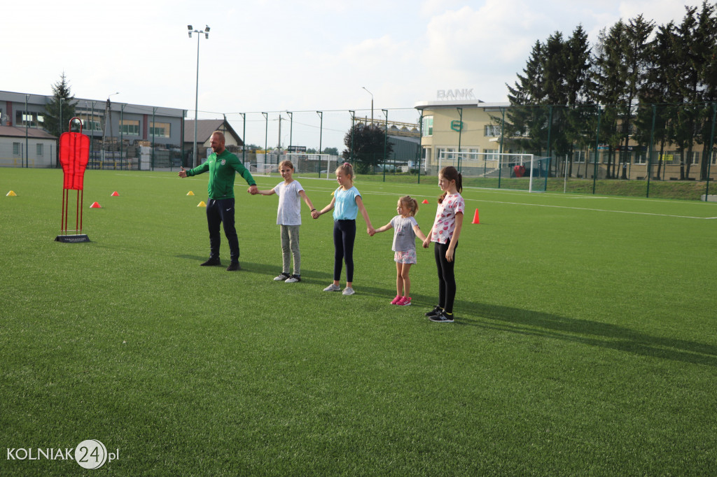 Pierwszy trening dziewcząt Orła Kolno