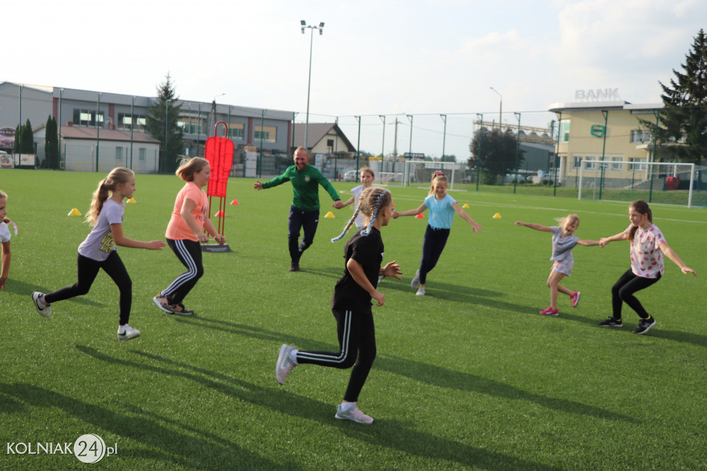 Pierwszy trening dziewcząt Orła Kolno