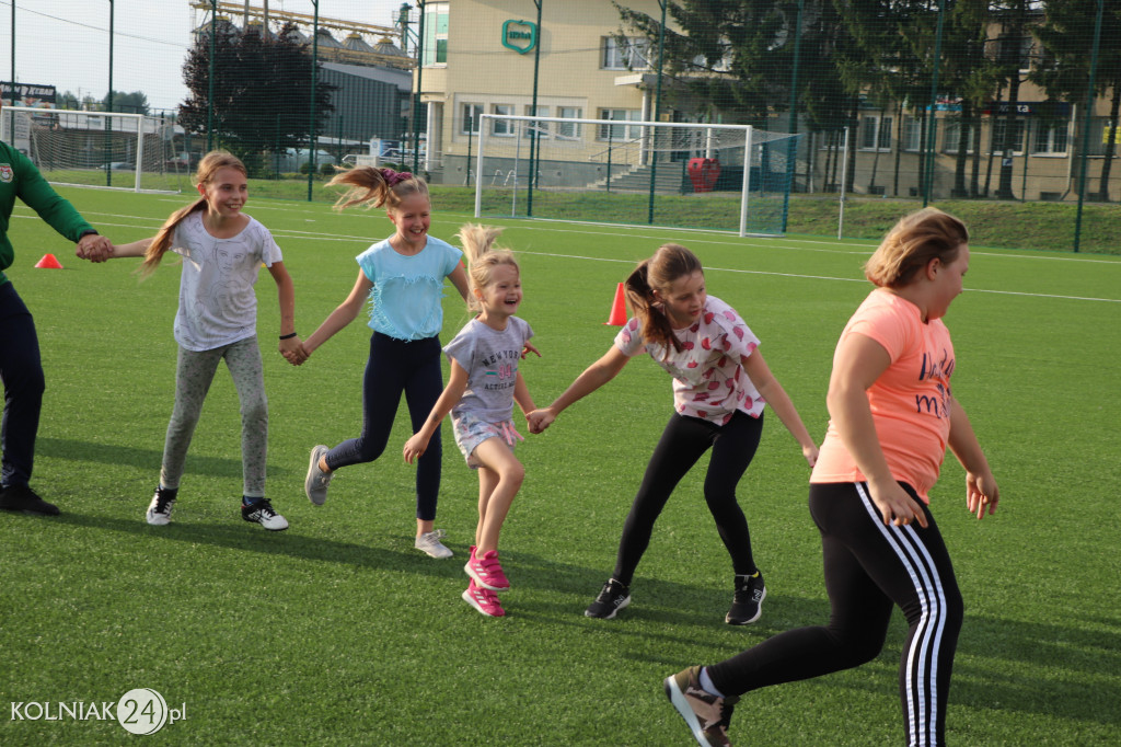 Pierwszy trening dziewcząt Orła Kolno