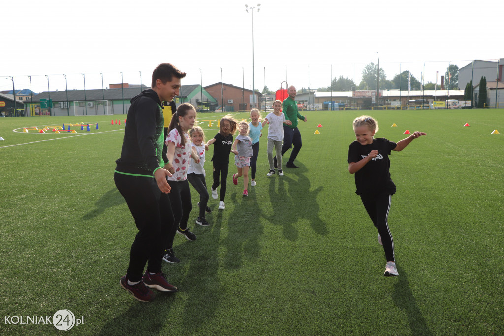 Pierwszy trening dziewcząt Orła Kolno