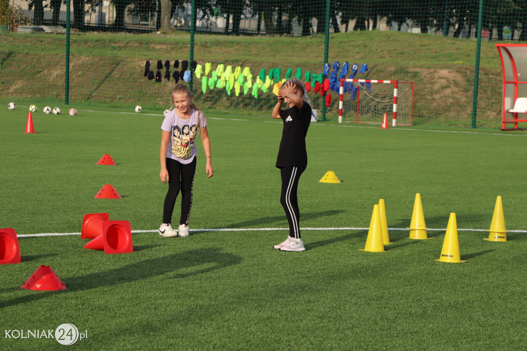 Pierwszy trening dziewcząt Orła Kolno