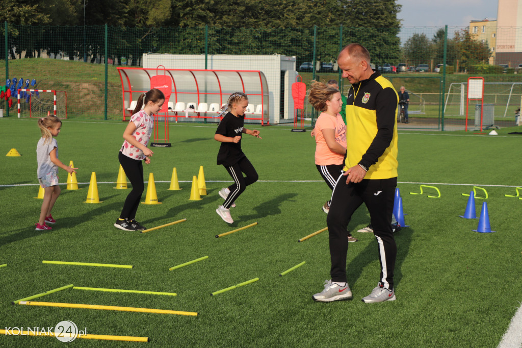 Pierwszy trening dziewcząt Orła Kolno