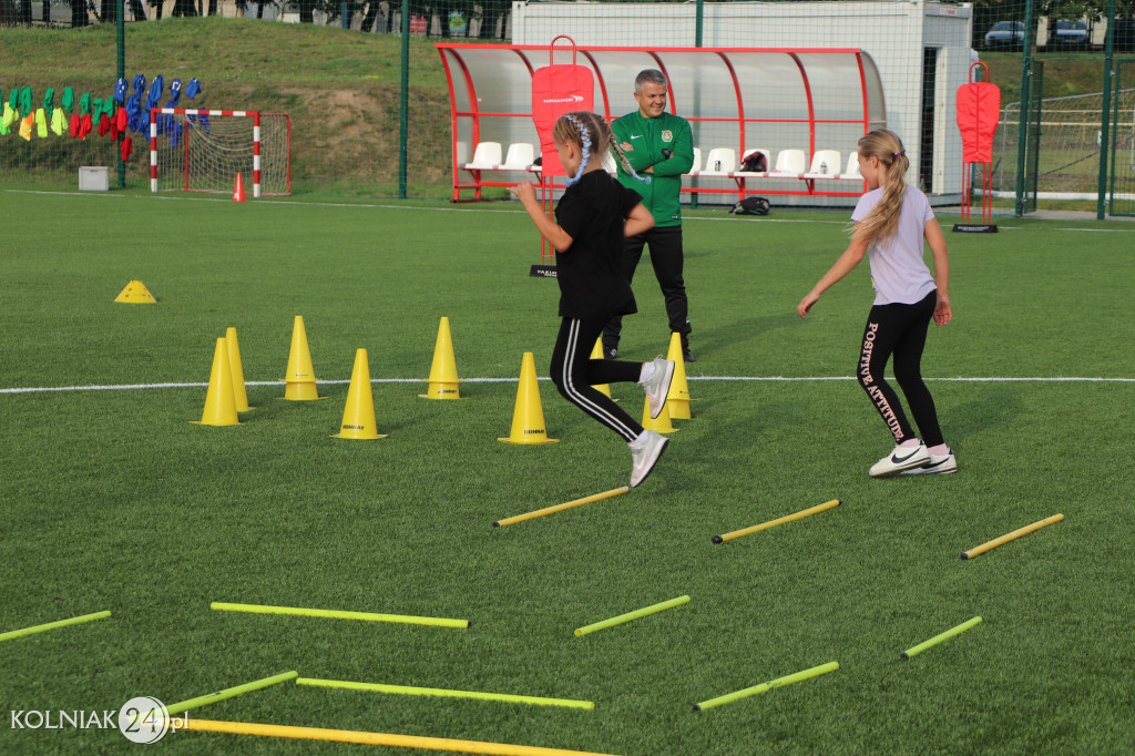 Pierwszy trening dziewcząt Orła Kolno