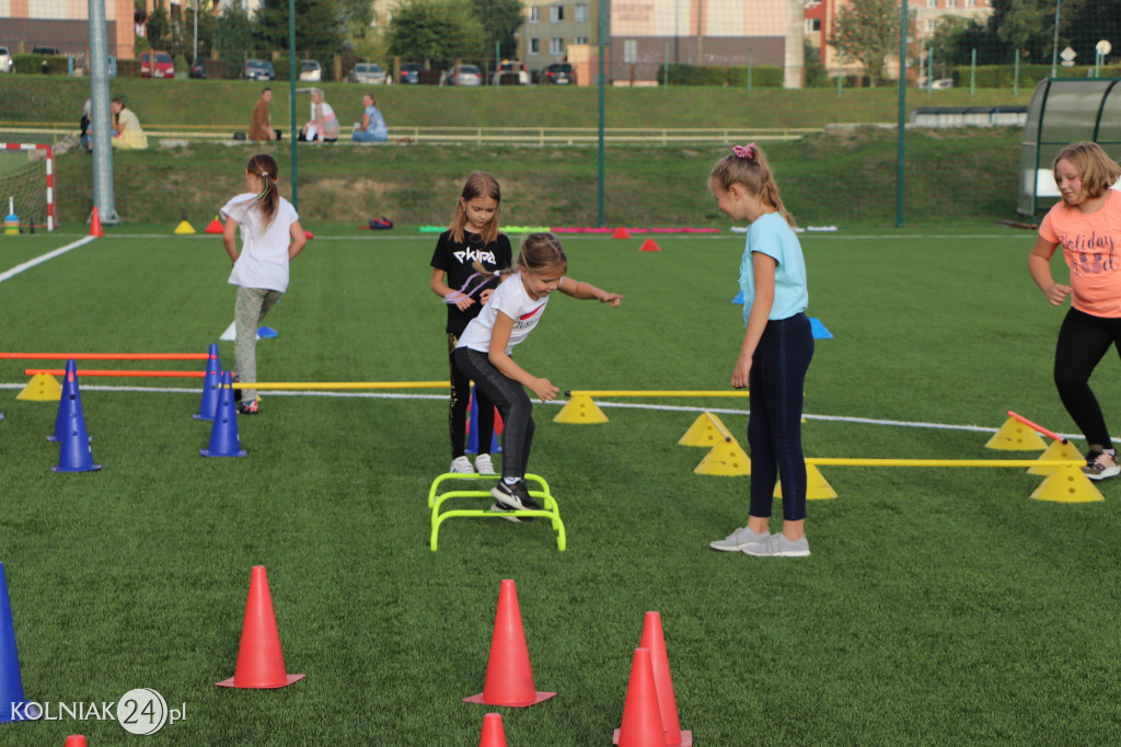 Pierwszy trening dziewcząt Orła Kolno
