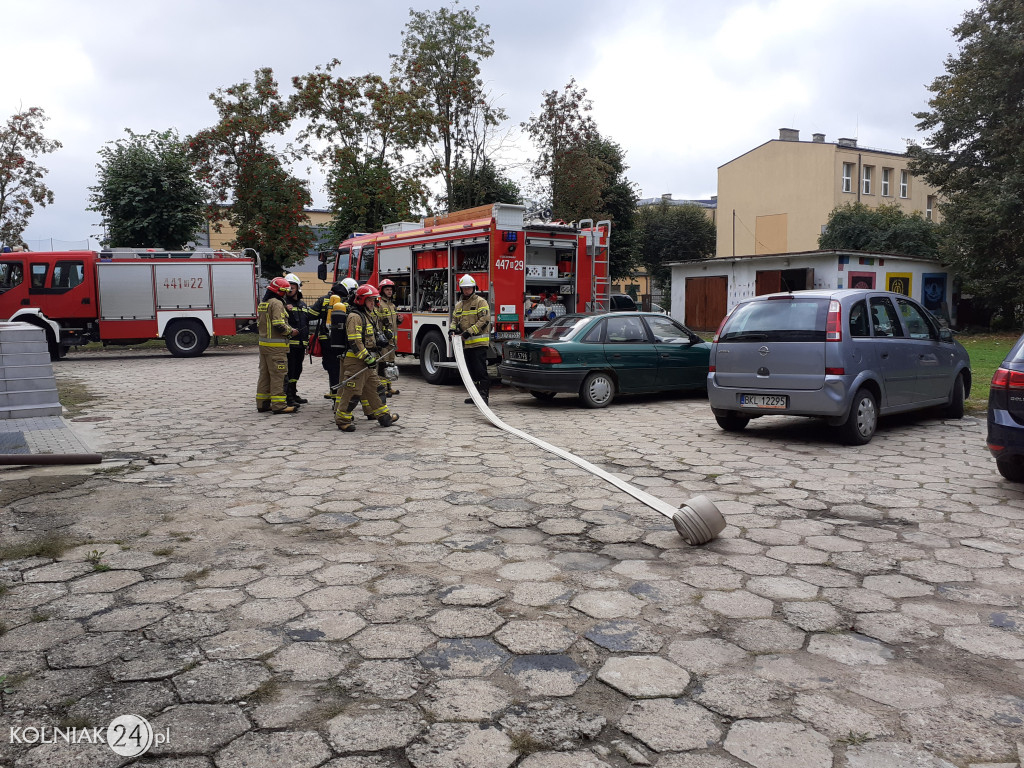 Ćwiczenia kolneńskich strażaków