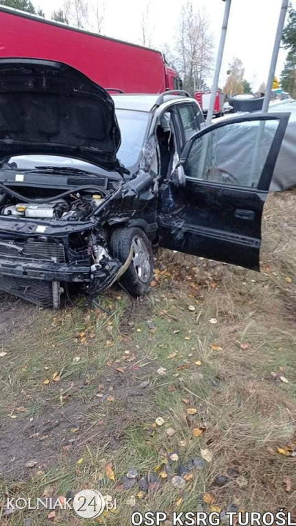 Wypadek na drodze wojewódzkiej
