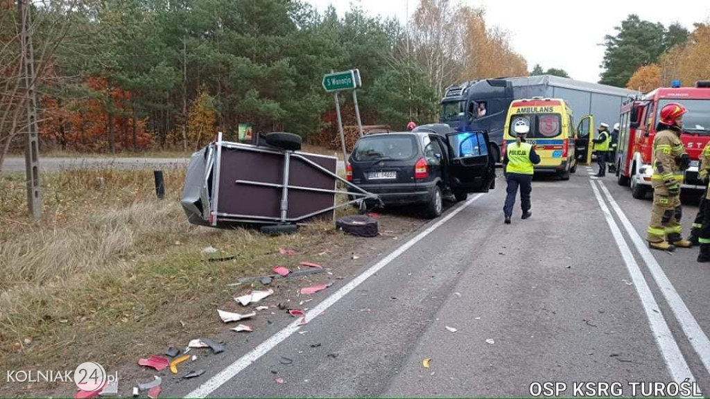 Wypadek na drodze wojewódzkiej