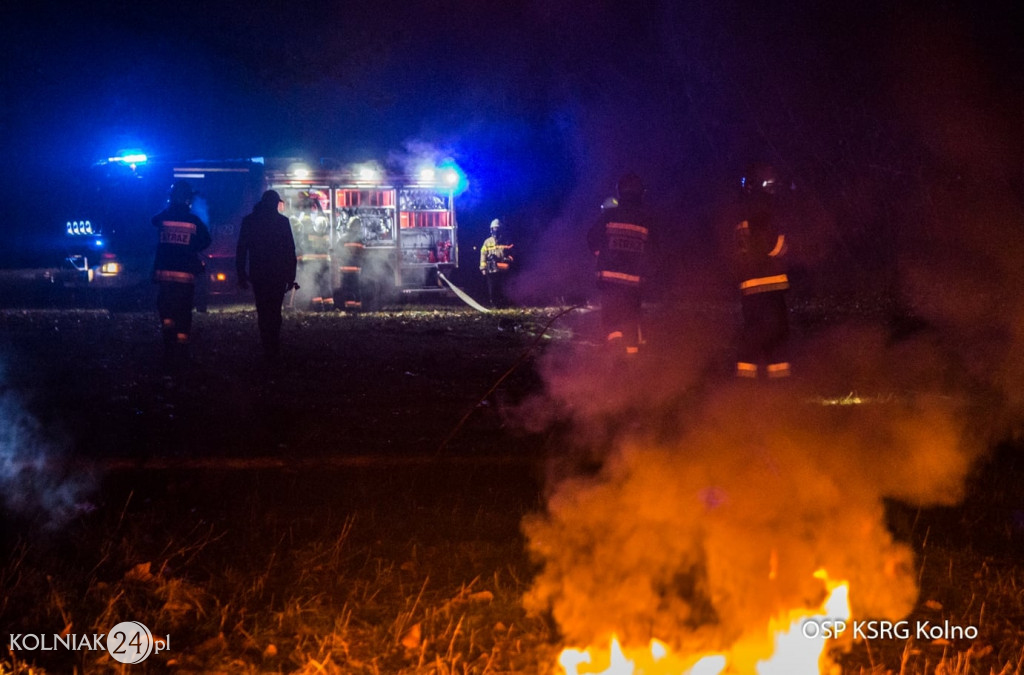 Ćwiczenia strażaków z kolneńskiej OSP