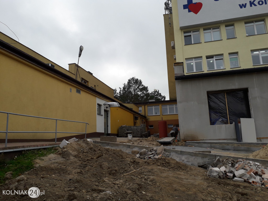 Prace remontowe w Szpitalu w Kolnie