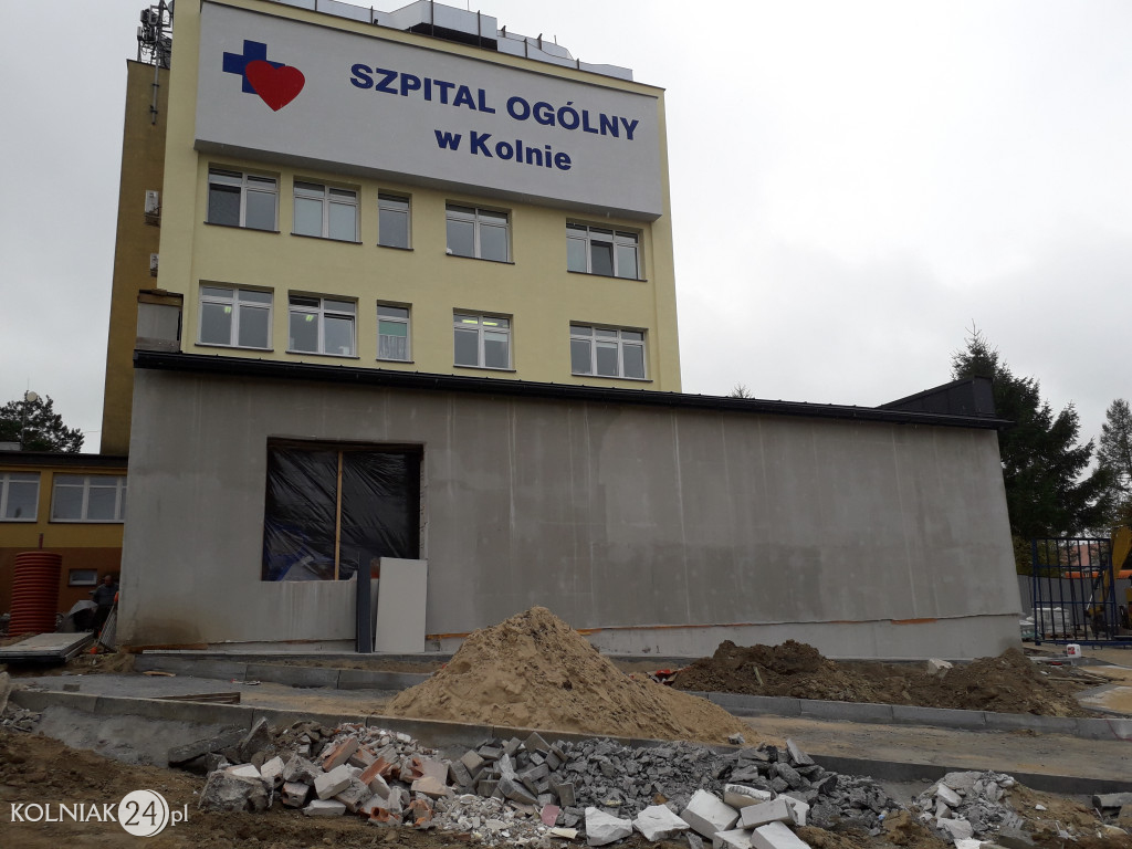 Prace remontowe w Szpitalu w Kolnie