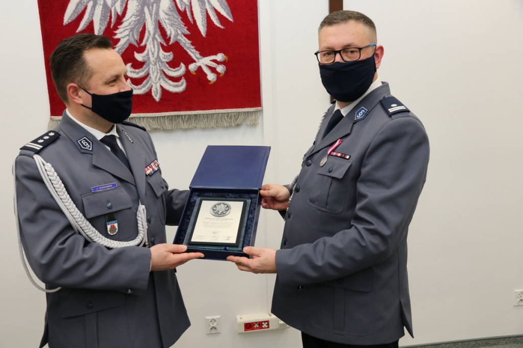 POŻEGNANIE KOMENDANTA POWIATOWEGO POLICJI W KOLNIE