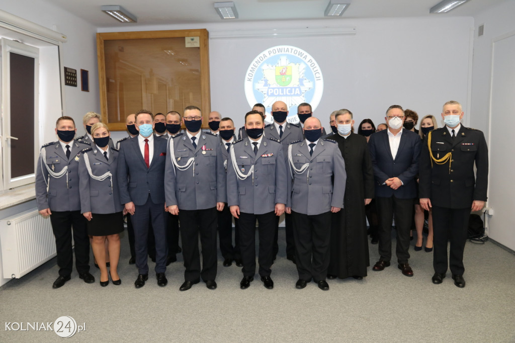 POŻEGNANIE KOMENDANTA POWIATOWEGO POLICJI W KOLNIE