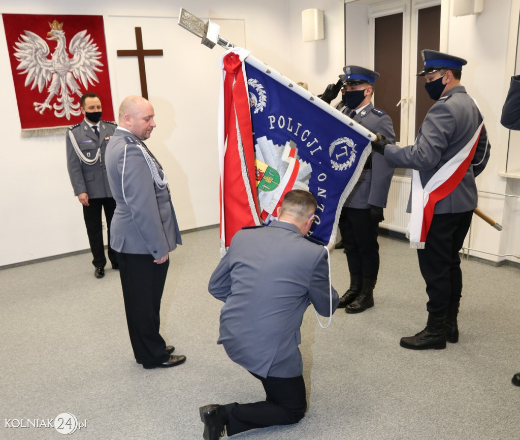 POŻEGNANIE KOMENDANTA POWIATOWEGO POLICJI W KOLNIE