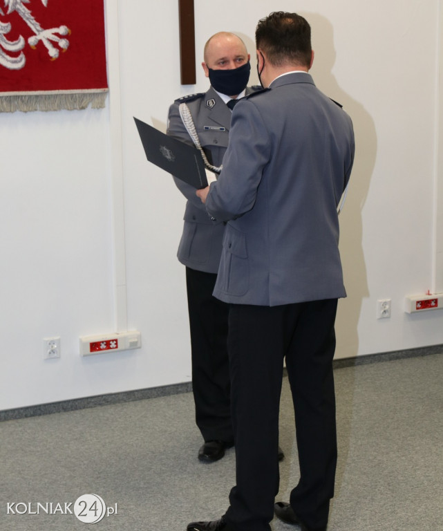 POŻEGNANIE KOMENDANTA POWIATOWEGO POLICJI W KOLNIE