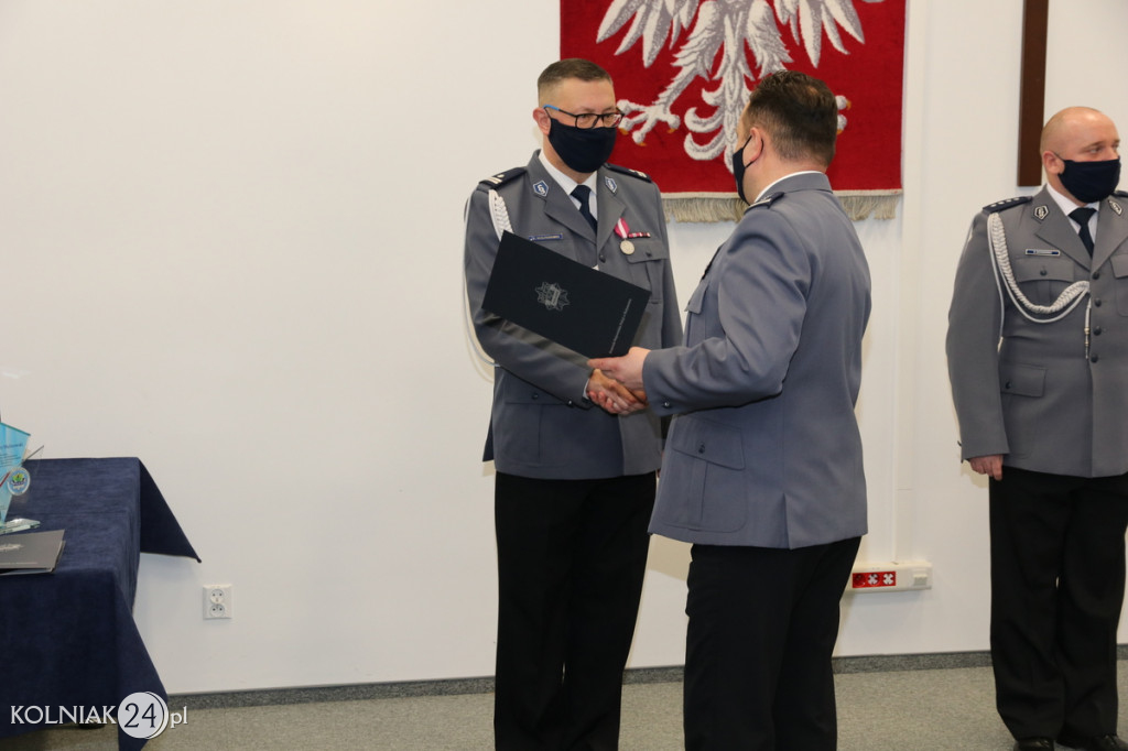 POŻEGNANIE KOMENDANTA POWIATOWEGO POLICJI W KOLNIE