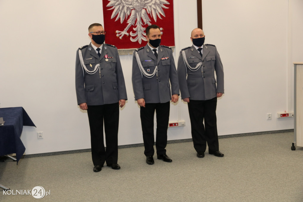 POŻEGNANIE KOMENDANTA POWIATOWEGO POLICJI W KOLNIE
