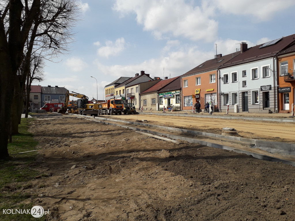 Postępy prac na Placu Wolności