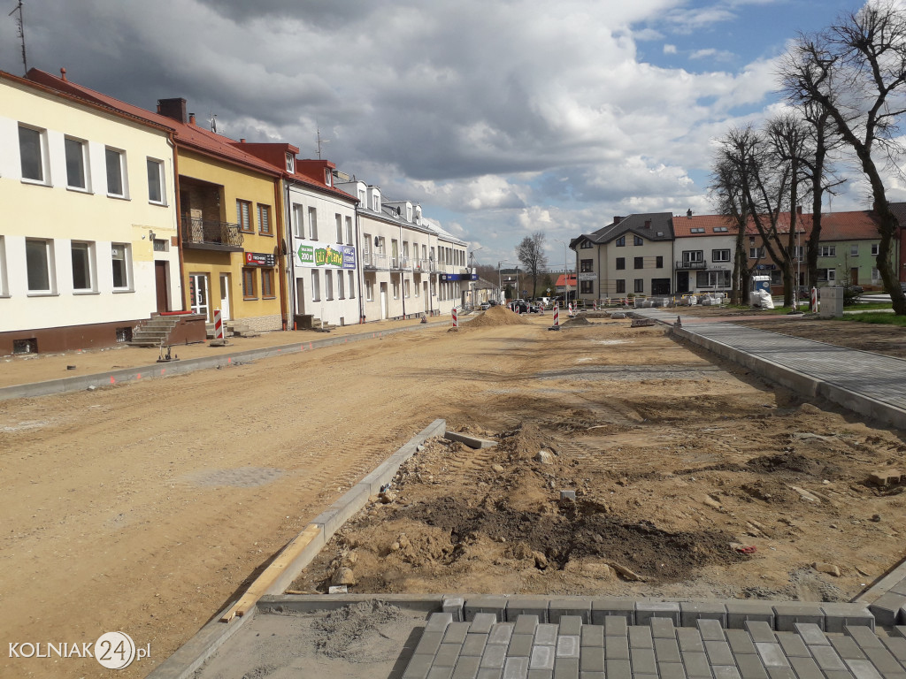 Postępy prac na Placu Wolności