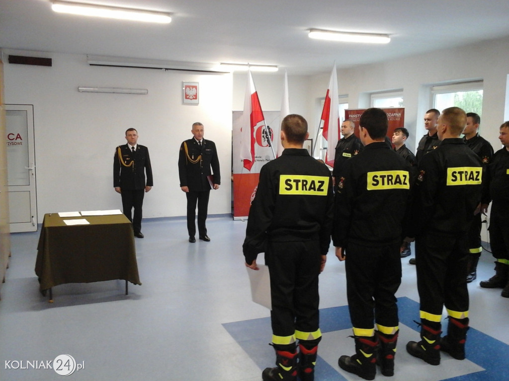 Ślubowanie strażaków
