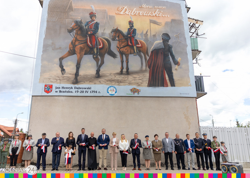 Mural z generałem Janem Henrykiem Dąbrowskim