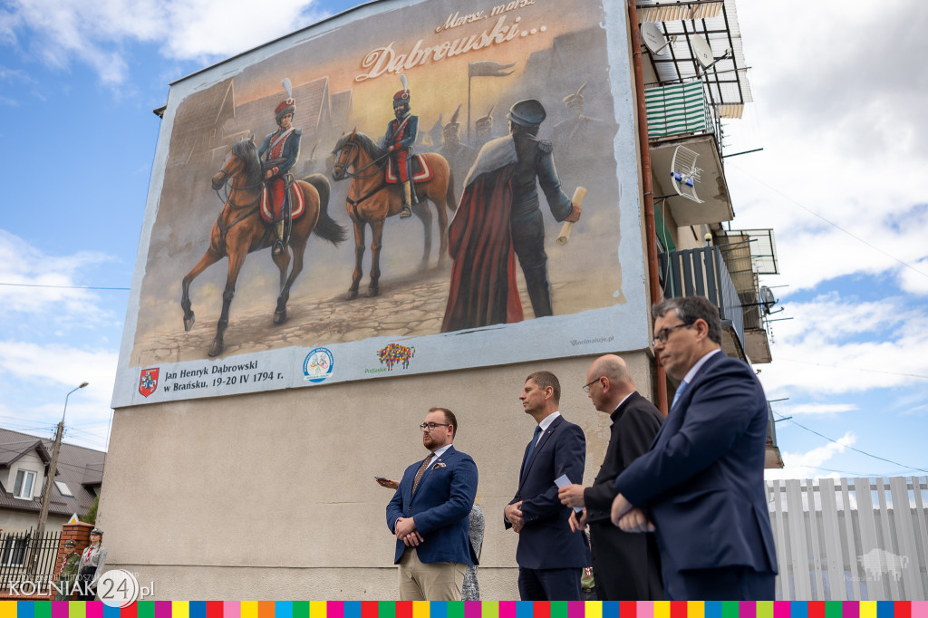 Mural z generałem Janem Henrykiem Dąbrowskim