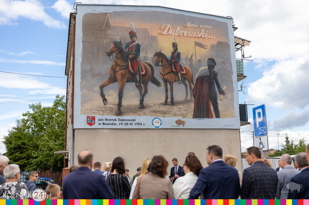 Mural z generałem Janem Henrykiem Dąbrowskim