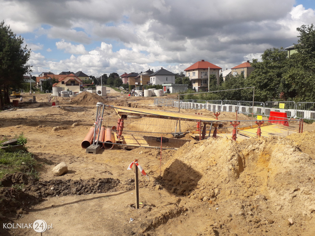 Kontynuacja prac na nowym rondzie w Kolnie