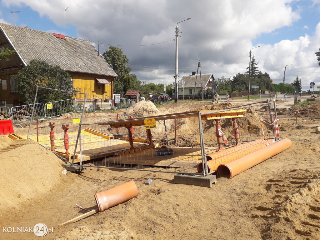 Kontynuacja prac na nowym rondzie w Kolnie