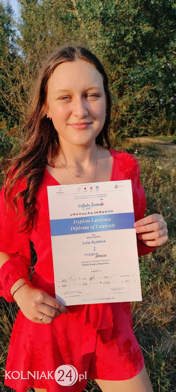 Julia Rydelek z nagrodą