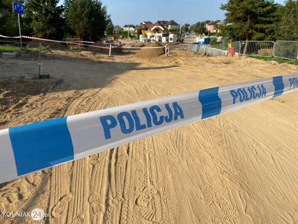 Niewybuchy na rondzie w Kolnie