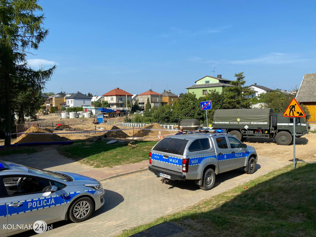 Niewybuchy na rondzie w Kolnie