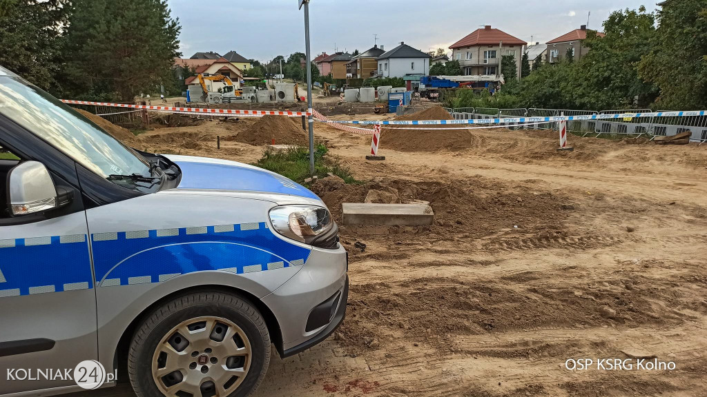 Niewybuchy na rondzie w Kolnie