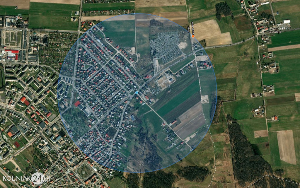 Niewybuchy na rondzie w Kolnie