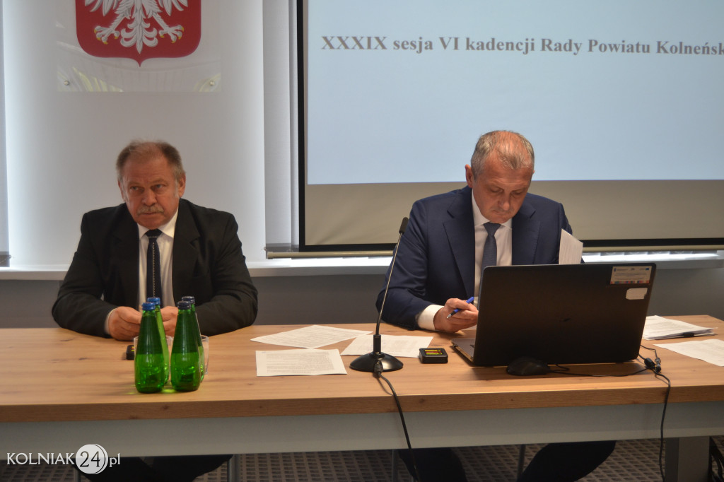 XXXIX Sesja Rady Powiatu Kolneńskiego