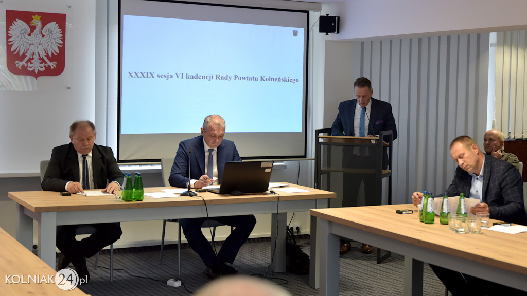 XXXIX Sesja Rady Powiatu Kolneńskiego